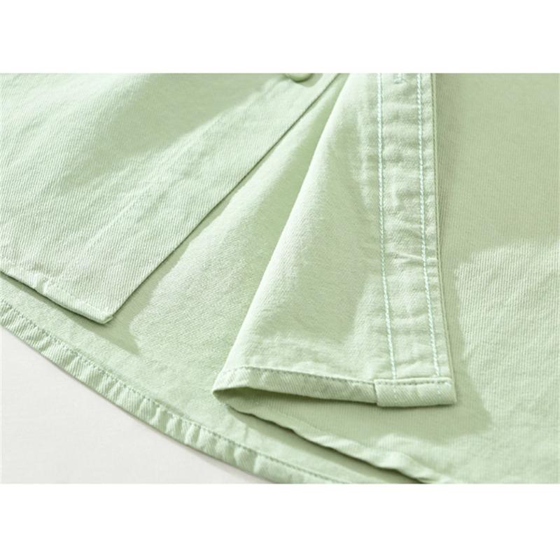Camicia da Uomo a Manica Lunga Regular Colore Uniforme Camicia per Giovani Lavoro Autunno Abbigliamento da Uomo Camicie Casual Larghe