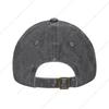 Vintage Denim Washed Baseball Cap Manowars Band Jeans Hats Adjustable Trucker Hat for Men Women Caps