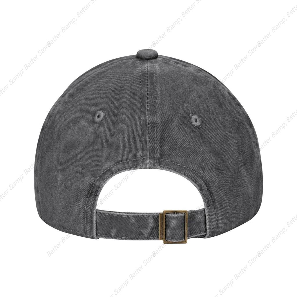 Vintage Denim Washed Baseball Cap Manowars Band Jeans Hats Adjustable Trucker Hat for Men Women Caps