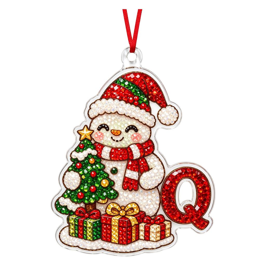 Christmas Cute Pet 2D Acrylic Hanging Ornament for Holiday Tree Decor