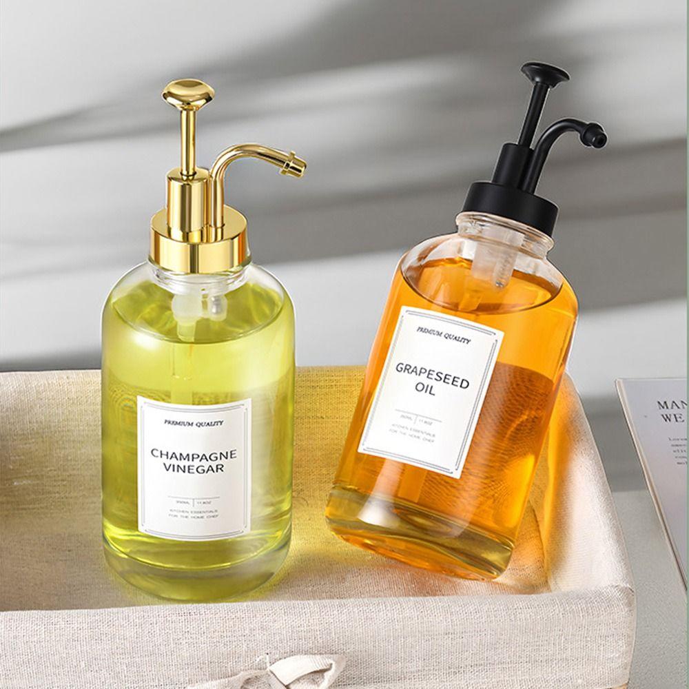 Clear Glass Syrup Bottle Precise Dispensing Coffee Bar Accessories Hand Soap Dispenser Coffee Shop