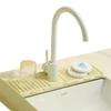 38*12cm Kitchen Sink Splash Guard Raised Edge Bathroom Draining Pad New Faucet Draining Mat