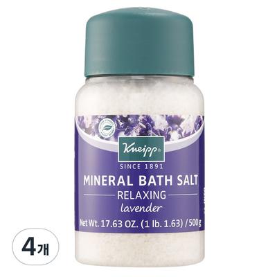 Kneipp Relaxing Lavender Bath Salt Bath Salt, 500g, 4 Pieces