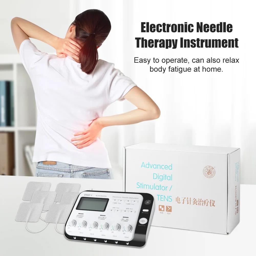 Aiguille d'acupuncture électrique à 6 sorties, stimulateur musculaire corporel, physiothérapie, machine TENS, appareil de massage relaxant