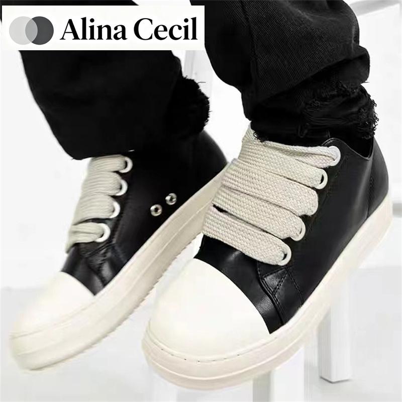 Herren Damen Plateau Sneaker Schwarzes Leder Reißverschluss Schnürung Freizeit Schuhe Dicke Sohle Sneaker Große Größe Chaussure Femme 2025