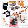 Cute Cat Magnetic Bookmark with Cartoon Design, Adorable Kitty Page Holder Clip for Reading Books, Fun Gift for Students
