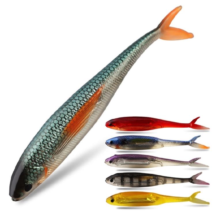 Artificial Swimbait Freshwater Saltwater Soft Lure Swim Baits Fishing Tackle Forked Tail Fishing Lure