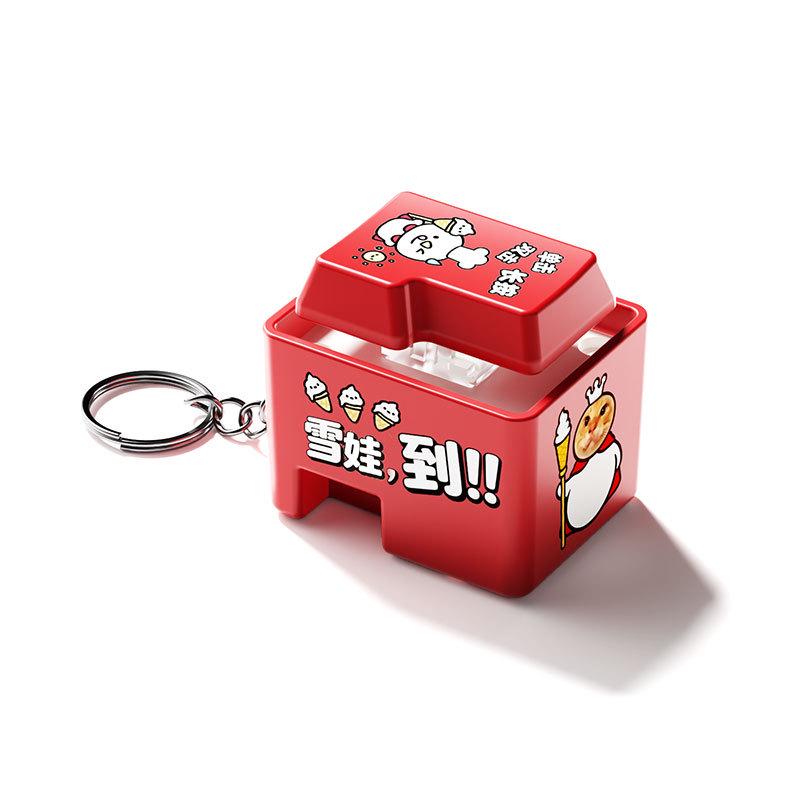 Snow King Voice Button Keychain – Fun Prank Toy for Boyfriends & Girlfriends