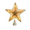 Iron Christmas Trees Topper 3D Glitter Star Glowing Tree Topper Home Xmas Tree Ornament