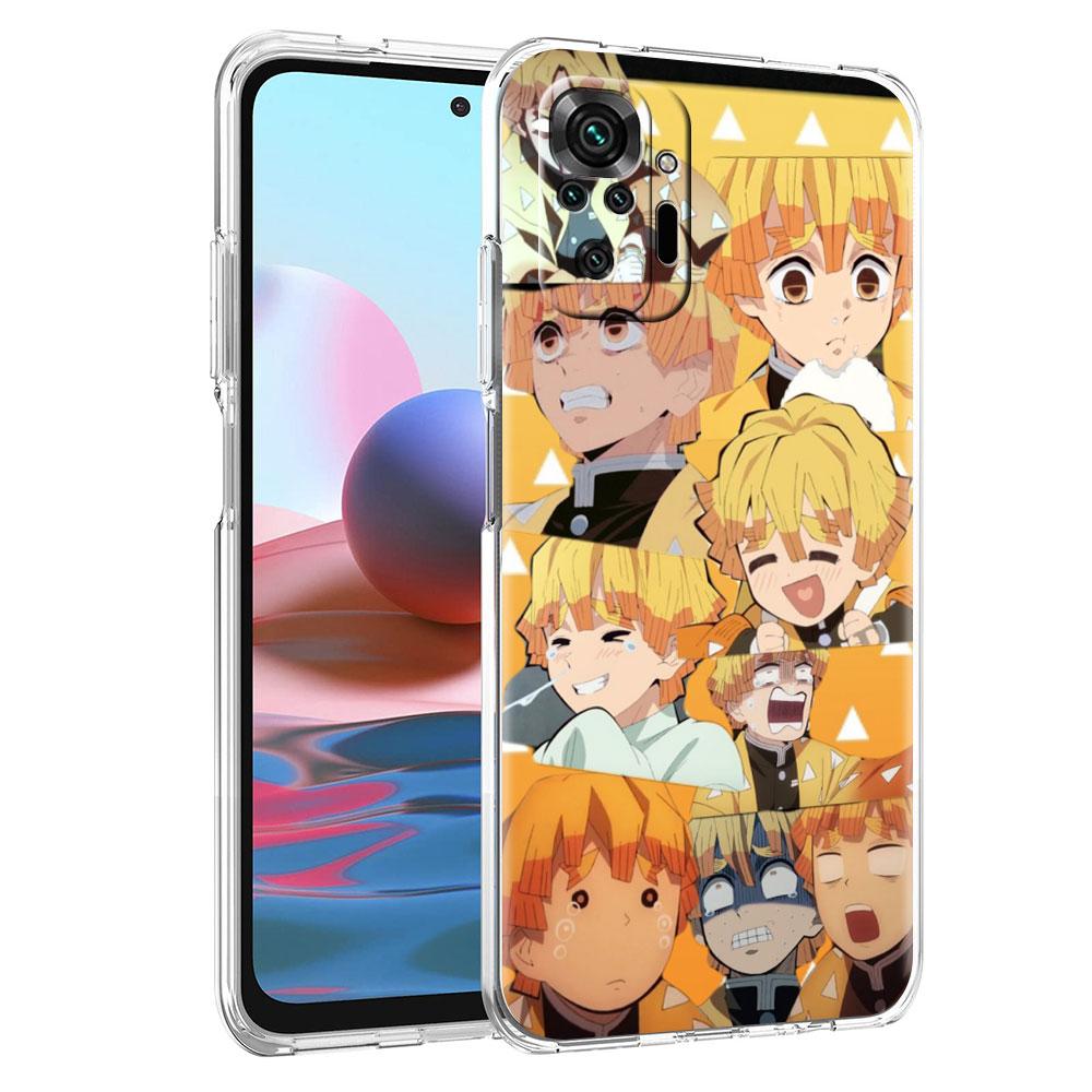 Anime Demon Slayer Weiche Klarsichthülle Für Xiaomi Redmi Note 10 9 8 Pro 9S 10S 8T 9A 9C K40 7 9T 8A Stoßfeste Silikon-Handyhülle
