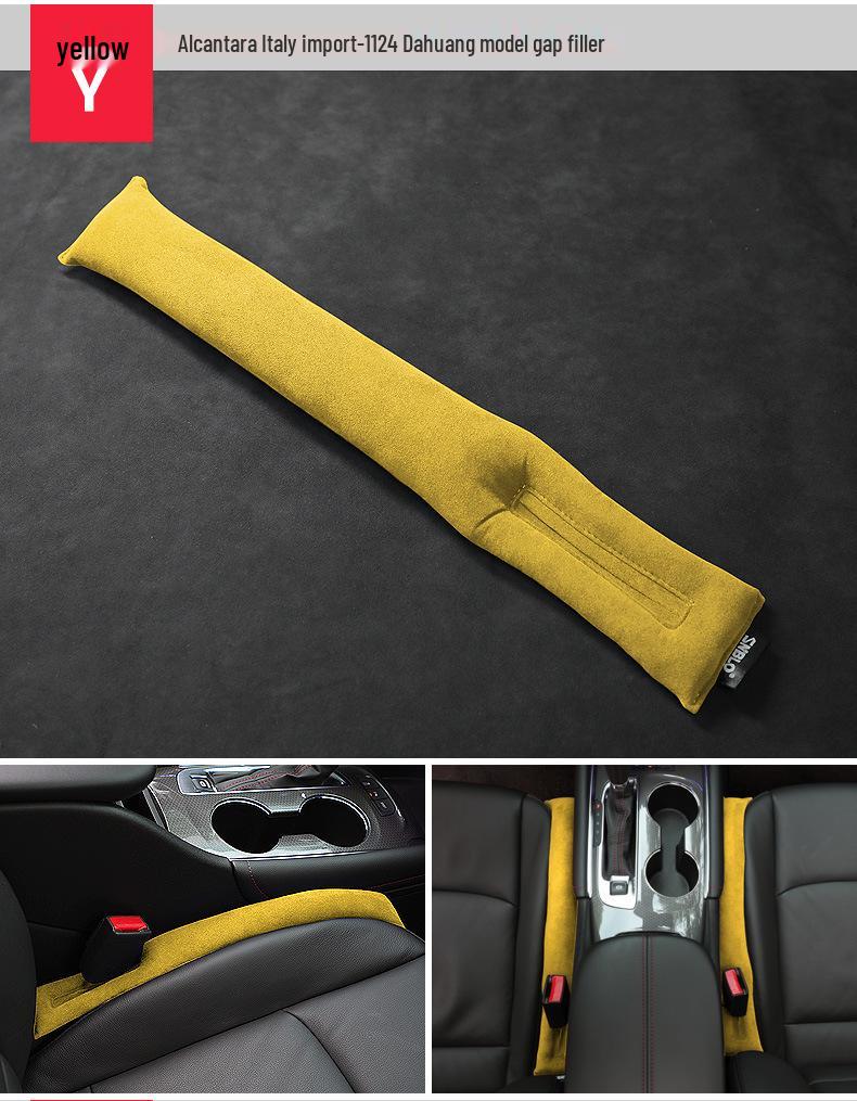 Universal Alcantara Suede Car Seat Gap Filler Strip - Leakproof Interior Accessory