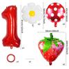 Fruit Series Gradual Change Strawberry Balloon Set Hawaiian Party Decoration Anniversary Decoration Birthday Balloon