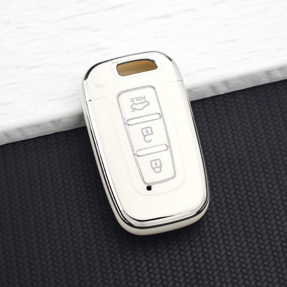 3 Buttons Car Key Case Cover For Kia Hyundai EQUUS Optima K5 Forte Opirus Rohens Ix35 SOUL SORENTO MOHAVE Borrego Key Chains