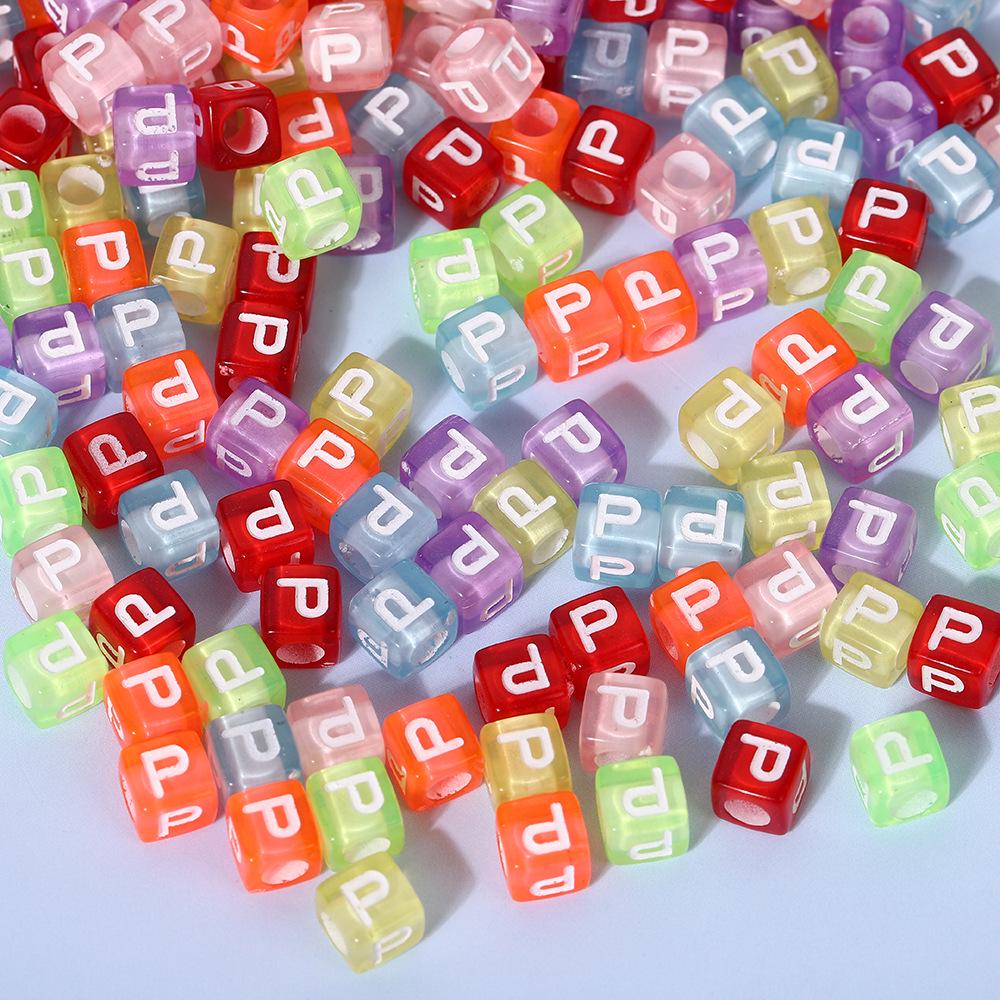 Colorful A-Z Letter Beads for DIY Jewelry & Educational Bracelets