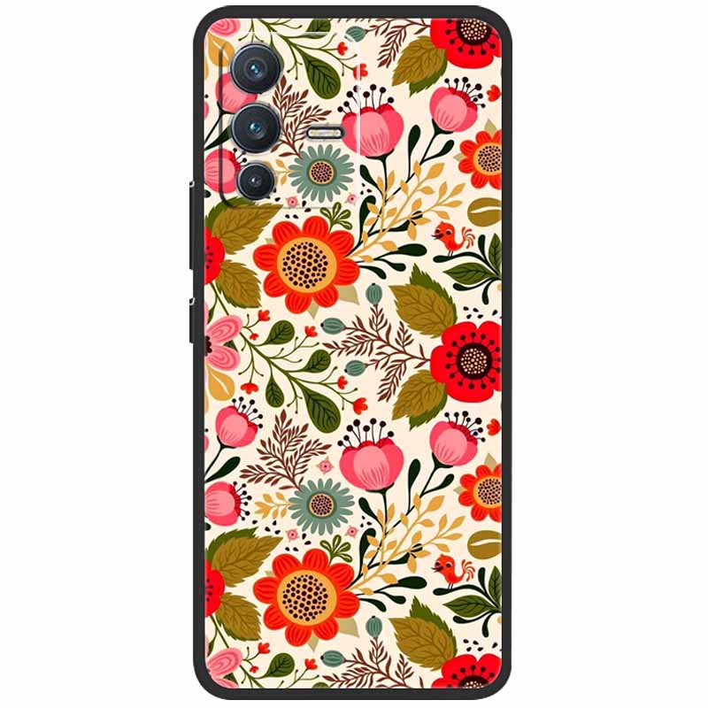 Case For Vivo V23 5G Cover V23 Pro Silicone Soft Protective Back Cases for Vivo V 23 5G Case V2130 V2132 V23Pro TPU Bumper Bag