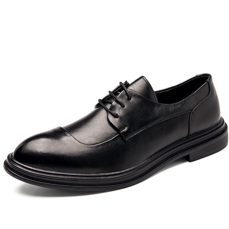 

European Style Men s Formal Shoes Leather Breathable Pointed Shoes Men s Oxford Shoes 37-45