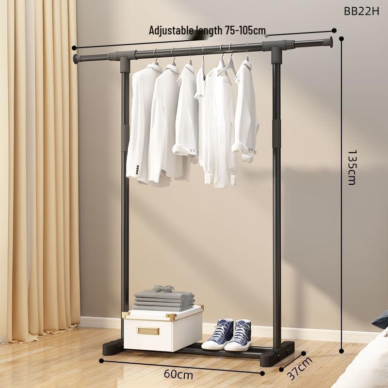Multi-Functional Clothes Rack: Standing Drying & Coat Hanger for Bedroom, Dorm, or Balcony.