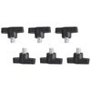 Ergonomic Hand Turned Screws No Tool Required Strong Carbon Steel Rustproof Fastening Screw 6pcs for Furniture Fixing