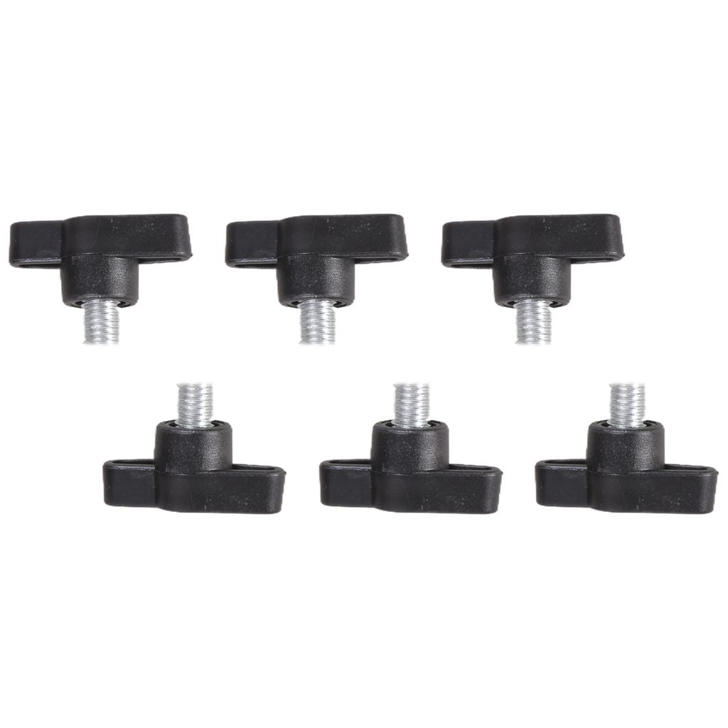 Ergonomic Hand Turned Screws No Tool Required Strong Carbon Steel Rustproof Fastening Screw 6pcs for Furniture Fixing