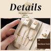 Jewelry Box Multi Compartments Brushed Surface Compact Portable Travel Jewelry Organizer Lightweight Accessories Case