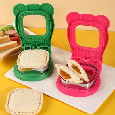 Sandwich Mold Bread Cutter Sealer Cartoon Food Grade Stainless Steel Breakfast Lunch DIY Toast Press Cutting Tool Kitchen Gadgets