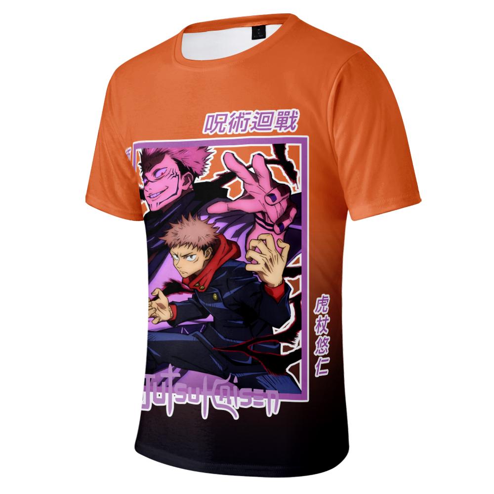 Jujutsu Kaisen T Shirt for Men Summer Clothing Jujutsu Kaisen O Neck Anime Man T-shirt for Male Oversized New Men T-shirts Tops