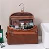 Pu Leather Cosmetic Bag Portable Large Capacity Partition Storage Bag Travel Waterproof Storage Bag Toilet Bag Makeup Bag
