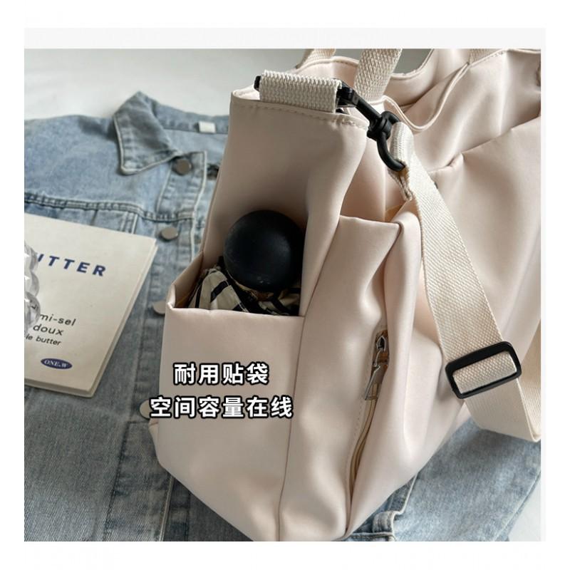 New Portable Cloth Bag Women's Large Capacity Shoulder Fashionable Commuting Cross-body All-matching Tote