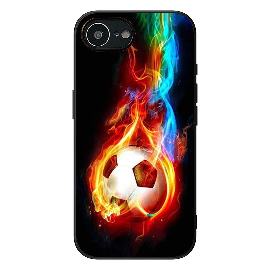 Football Sports Soccer Phone Cover Case for Apple iPhone 16 15 14 Plus 13 12 Mini 17 Pro Max + ProMax 16E Air 16+ Casing