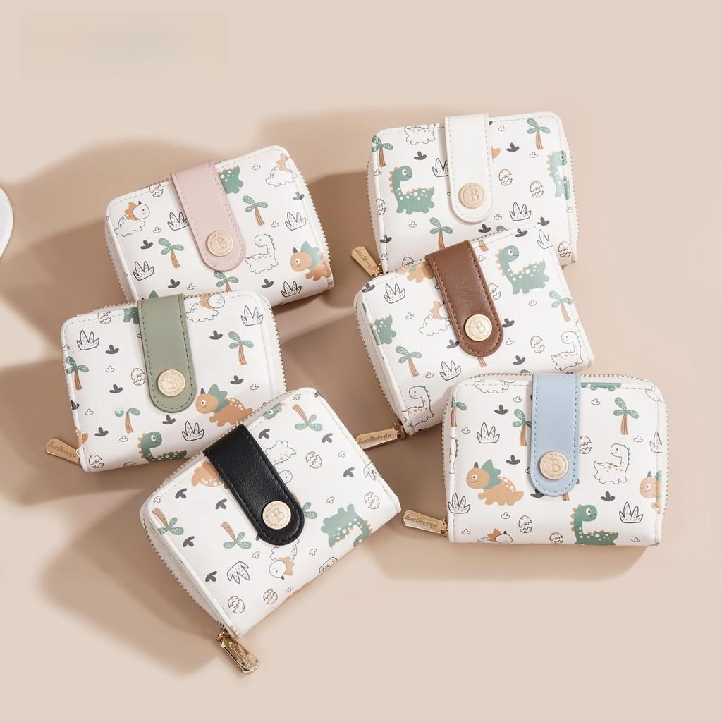 Print Pattern Dinosaur Wallet Animal Portable Card Case Coin Purse Gift Cartoon