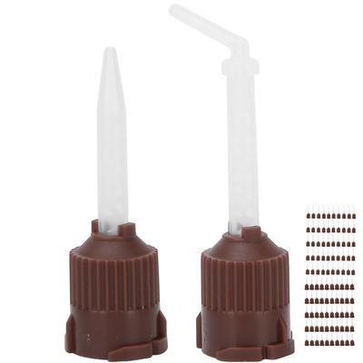 50pcs Dental Mixing Tips Disposable Intra Oral Tips Dental Accessory Dentist Tool Supply Gray