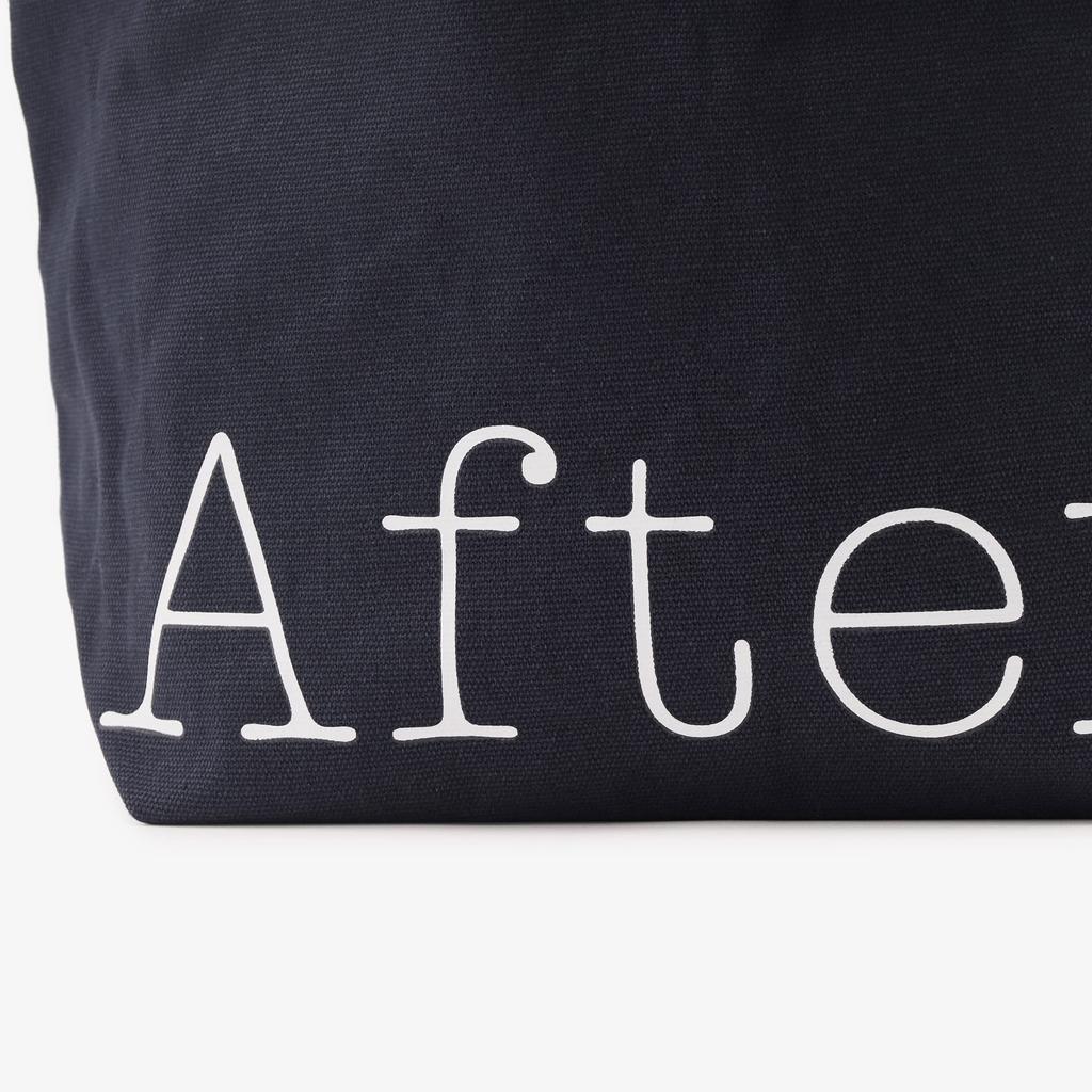 Afternoon Tea Living Tote Bag HJ71 Canvas Pocket Tote BagWhitebait Noriyuki, Navy