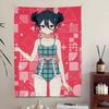 Alya Sometimes Hides Her Printed Tapestry Cute Poster Wall Hanging Art Decoration Aesthetic Background Cloth Birthday Gift