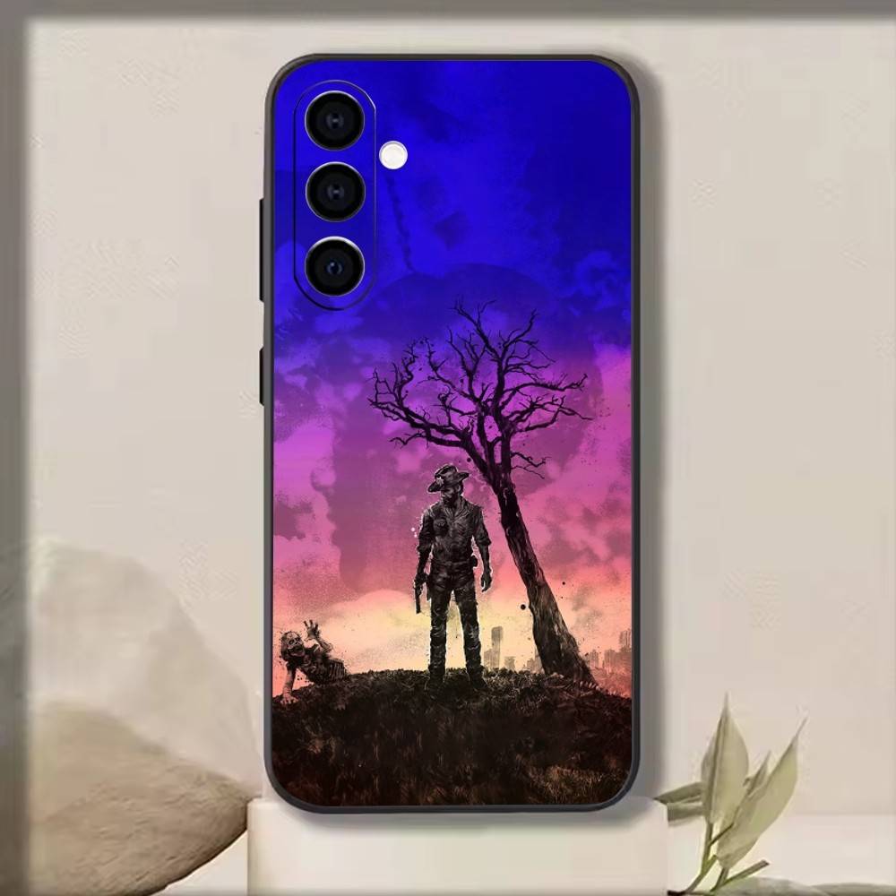 

The Walking Dead Phone Case Black Silicone Soft For Samsung Galaxy A73,A72,A71,A70,A53,A52,A51 Samsung a32 5g