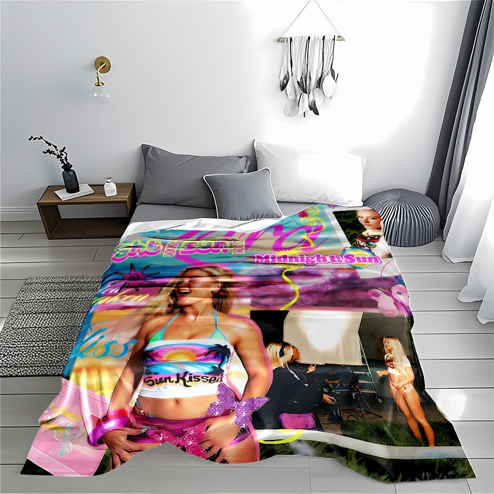 Midnight Sun Beach Vibes Blanket for all seasons blanket lunch break throw gift