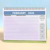 2026 Desk Calendar Standing Flip Desktop Calendar with Twin-Wire Binding Jan 2026 - Dec 2026 12 Monthly Planner for Home Office School