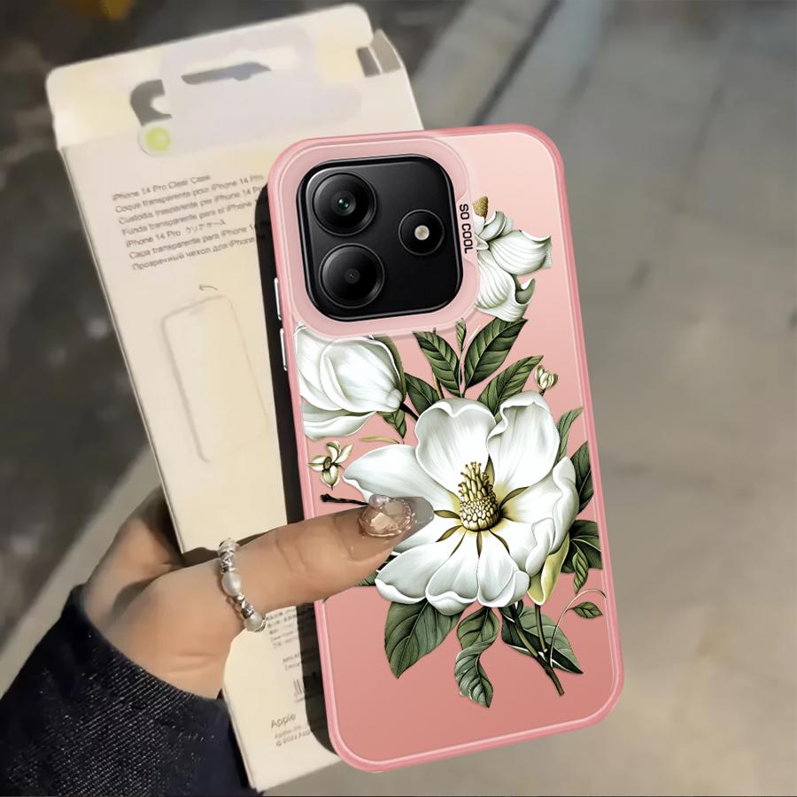 Case for Xiaomi Mi 12T Pro 13T 11 Lite Back Phone Cover Flowers Silicone