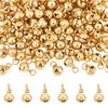 100Pcs Rack Plating Brass Charms, with Jump Rings, Cadmium Free & Lead Free, Long-Lasting Plated, Bell Shapes, Real 18K Gold Plated, 8x6mm, Hole: 2mm