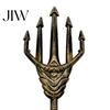 Durable Cosplay Spear Halloween Five-pronged Toy, Lightweight Handheld Plastic Five-tined Toy Fork, Weapon Props for Costume Party Stage Performance