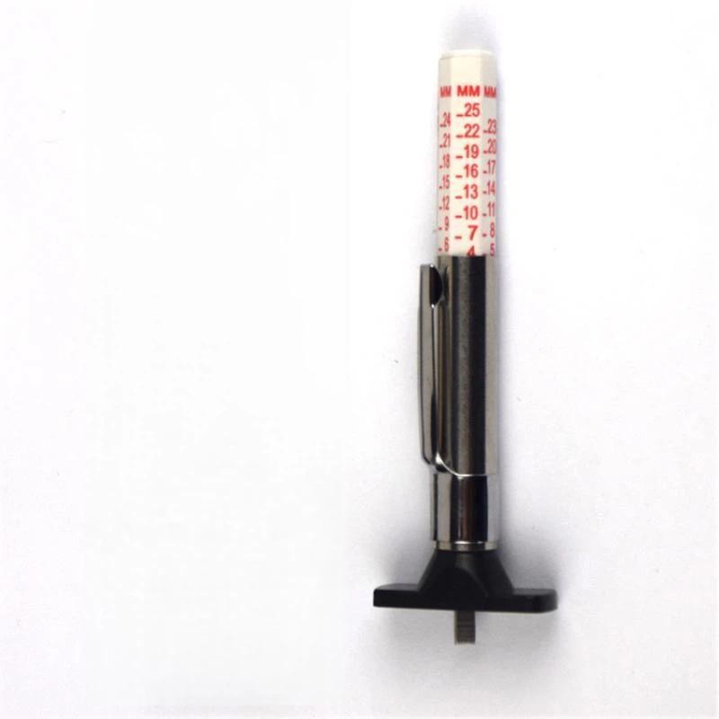 Tire Tread Depth Gauge Plastic Metal Tyre Wear Measuring Tool High Precision 0‑25Mm For Vehicle Car Truck Tire Inspection Repair