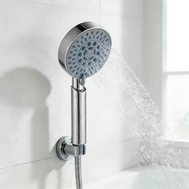 Shower Head ABS Electroplated Modern Minimalist Spray Massage Bubbling Handheld Hot Cold High Pressure Rainfall Shower Head