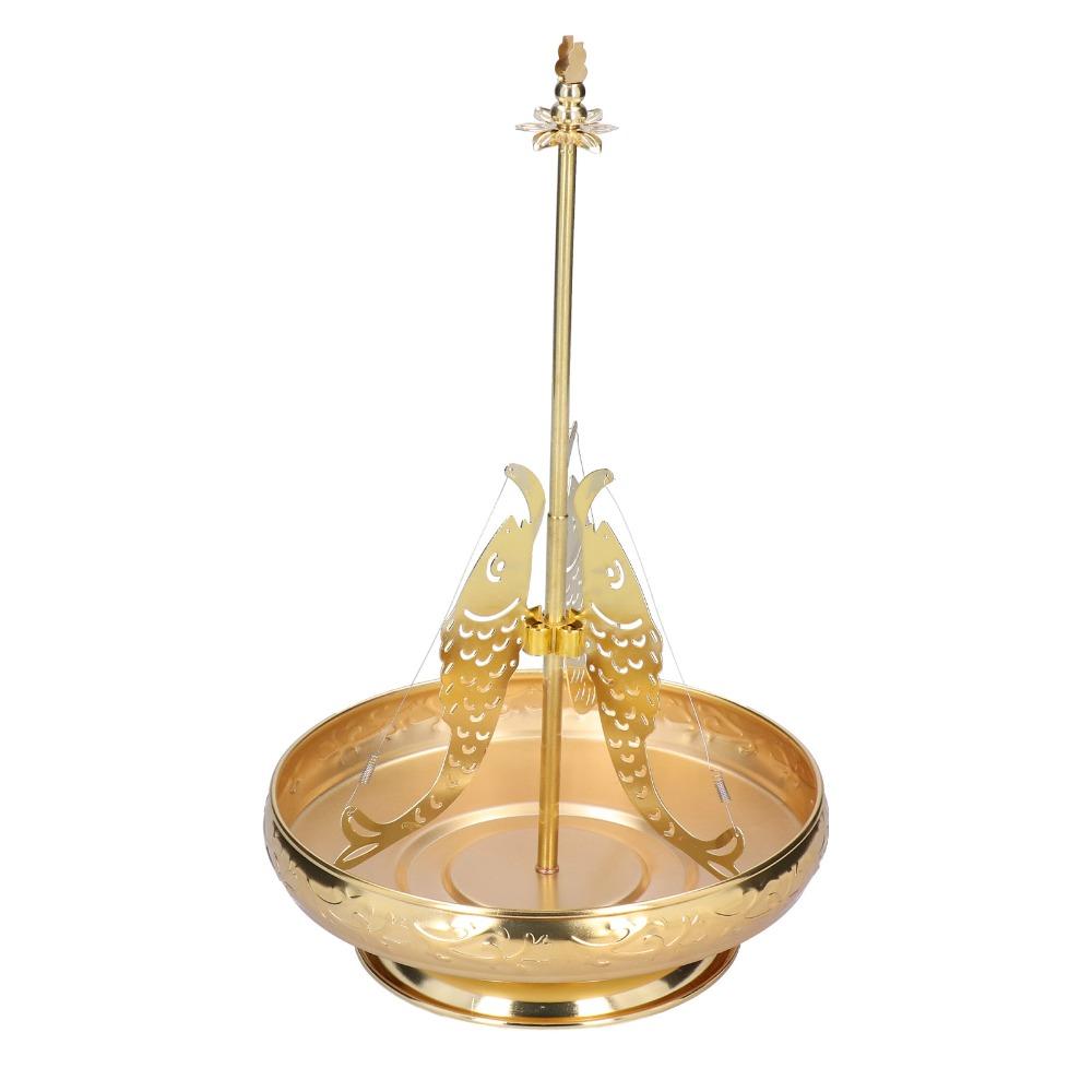 Golden Coil Incense Stand Stainless Steel Censer Support Easy Clean Incense Holder  Yoga Space