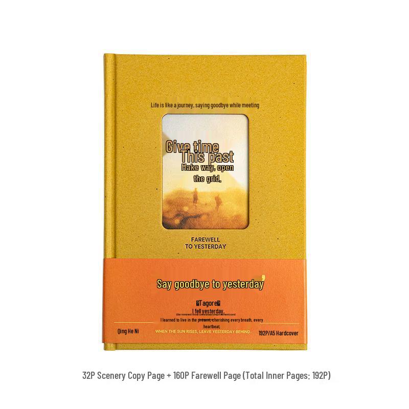 Qinghe Ji Nostalgic Ins Style Hollow Hardcover A5 Journal