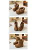 Children's Suede Snow Boots: Plush, Warm Winter Shoes for Boys and Girls