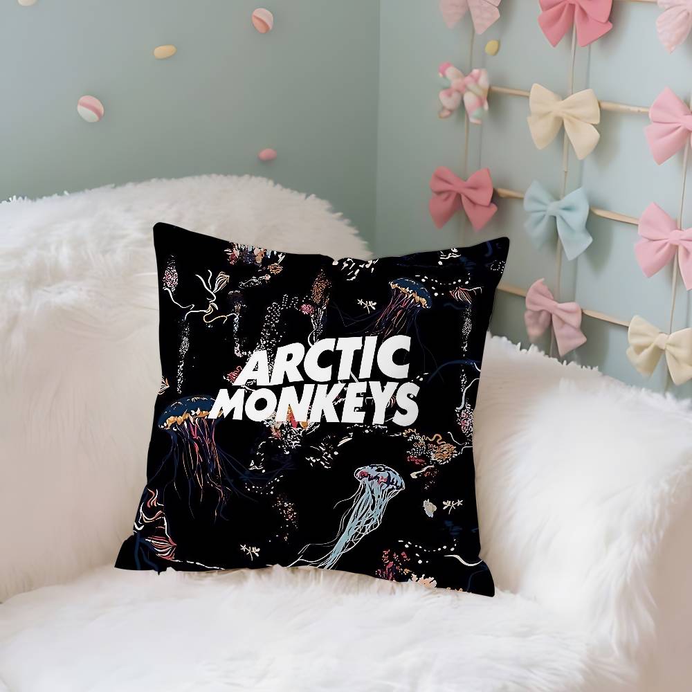 A-Arctic M-Monkeys Band Kissenbezug Dekokissenbezug Nordischer Vintage-Stil Kissenbezüge Zuhause Wohnzimmer Sofa Couch Sitz