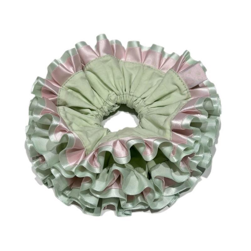 

Мягкая Тканевая Заколка для Волос Мягкая Эластичная Резинка для Волос Плиссированная Резинка для Волос Украшение для Волос для Повседневной Носки и Особого Случая 1