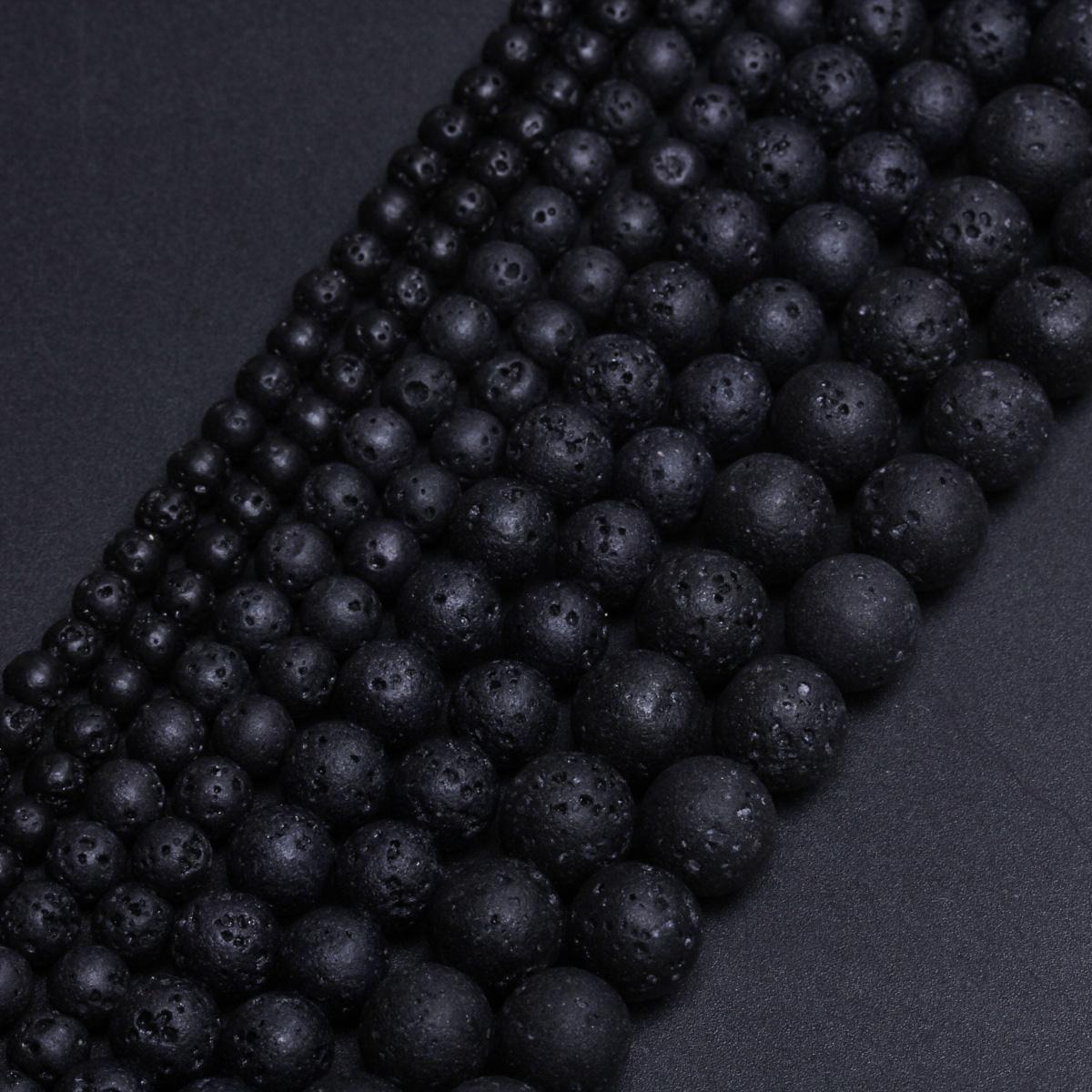 

Для браслета, ожерелья, натуральный вулканический камень 4, 6, 8, 10, 12 мм, свободные круглые бусины, изготовление ювелирных изделий своими руками, аксессуары оптом 12mm 1 String