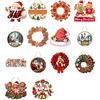 Christmas Gift For Friends Wooden Hanging Pendant, Festive Ornaments with Hemp Rope for Tree Fireplace Wall Window Decoration, Santa Claus/Gingerbread