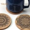 1 sada podložek na šálek Creative Odolnost vůči vysokým teplotám Vintage speciální nápoj podložka na pití šálek domácí dekorace