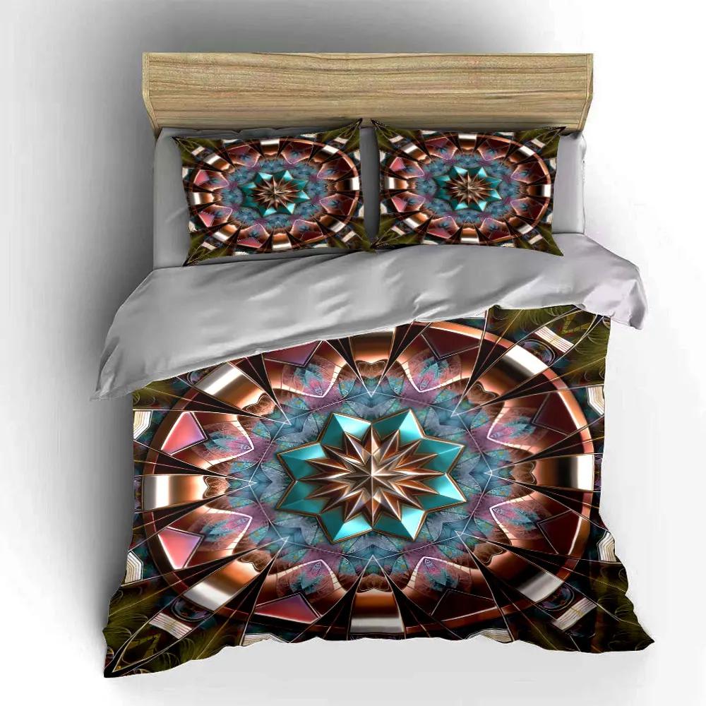 "Mandala Artwork Decorative Set" Soft Comfortable Duvet Cover Bedding Set Included 1*Duvet Cover & 2*Pillowcases gift